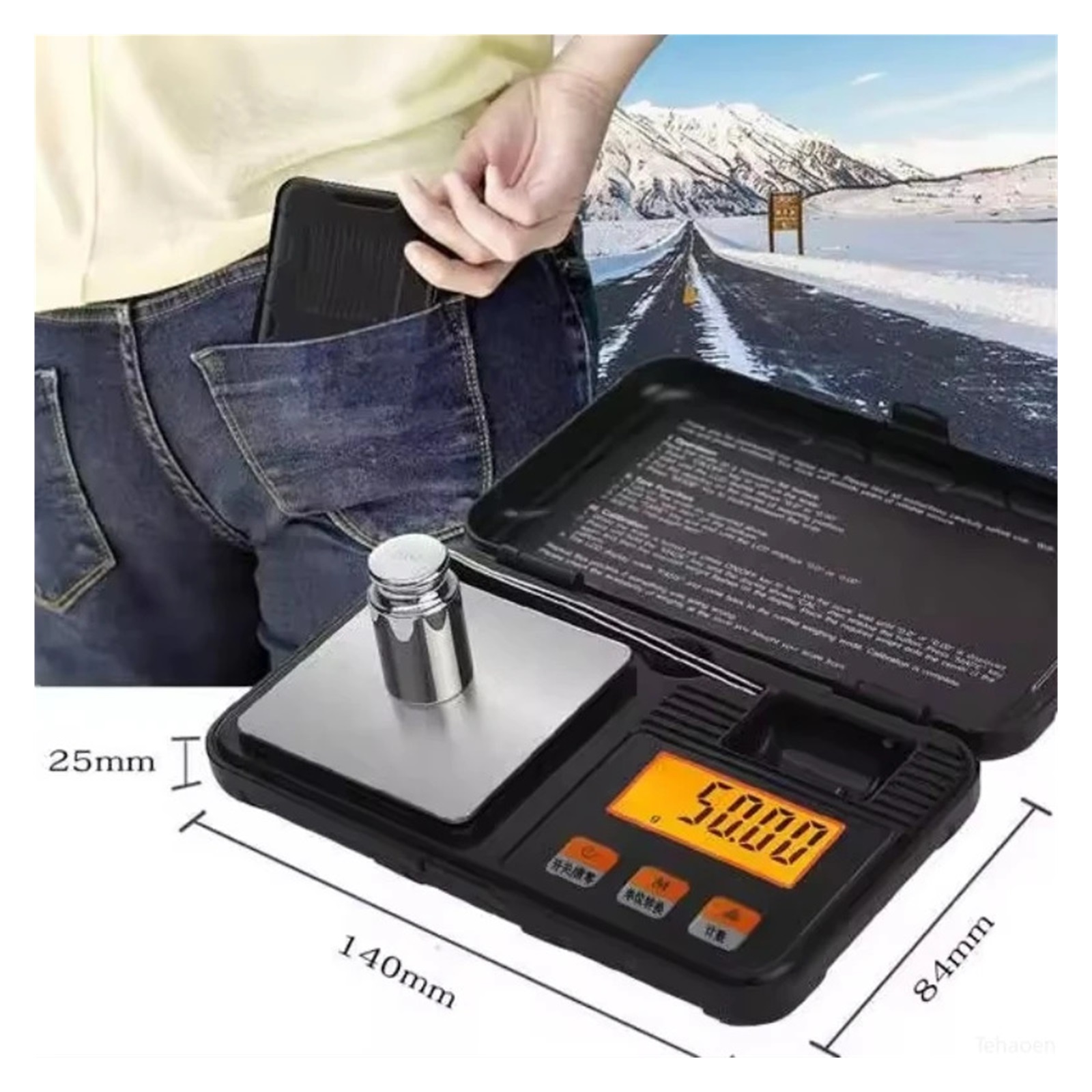 Digital Mini Scale High Precision Pocket Electronic Scale Balance Scale Gold Jewelry Carat  Scales