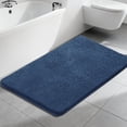 thumbnail image 7 of Homieway Bathroom Rug Soft Microfiber Bath Rug, Ultra Absorbent Bath Mats with Non Slip Backing, Machine Washable Plush Bathroom Floor Mat for Shower, Tub, and Home Decor, Navy, 20"×32", 7 of 7