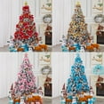 thumbnail image 5 of New 6ft Red Christmas Tree with Red Bow, Metallic Red Ornaments, and 10m Warm LED String Lights, 5 of 5