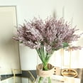 thumbnail image 3 of Planta de Hojas Artificiales, Hojas de Seda Decorativas, Diseño de Color Verde Vibrante, Decoración para Bodas, Restaurantes, Hoteles, Museos, San Valentín y Navidad, 32,5 Cm de Largo., 3 of 4
