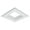 White, variant on Elco ELL4814W 4" Square Reflector Recessed Trim - White