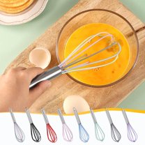 Outoloxit Stainless Steel Manual Egg Beater - Hand Whisk for Baking, Whipped Cream, Eggs with Hanging Storage & Dishwasher Safe
