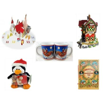 Christmas Fun Gift Bundle [5 Piece] - Olive, the Other Reindeer Pop-Up Advent Calendar -  Village 