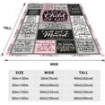thumbnail image 3 of Christian Gift for Women, Inspirational Throw Blanket for Couch, Soft Lightweight Flannel Blanket, 60"x 80" Thoughts and Prayers Blankets for Bedroom Sofa Living Room Decoration, 3 of 15