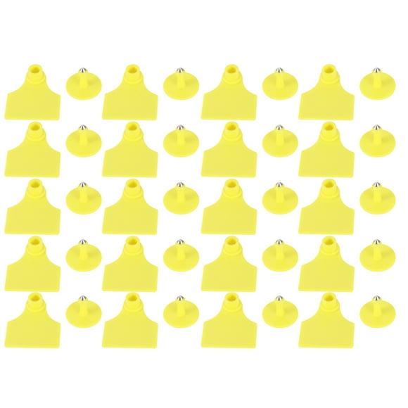 Professional Pig Ear Tag, 20 Set Ear Tag, For Sheep, Cattle Durable Farm With Toughness S: 5.1x4.3CM
