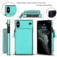 thumbnail image 4 of Funda tipo cartera para iPhone XS Max con tarjetero y correa para el hombro para mujer, 4 of 5