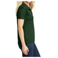 thumbnail image 3 of Yellow Rooster Women’s Micropique Sport-Wick Polo T-Shirts Forest Green XS, 3 of 6