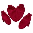 thumbnail image 2 of Guantes de pareja tomados de la mano Jinwen de punto cálidos de invierno Rojo, 2 of 8