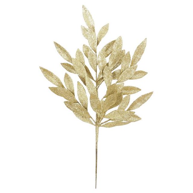 Vickerman L148202 Laurier Bleu Paillettes Feuille Spray - 22 Po - 6 par Sac