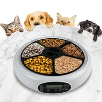 Lentek Programmable Five Meal Pet Dish with Voice Message