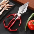 thumbnail image 5 of Kitchen Shears Multi-Functional Heavy Duty Poultry Shears For Cutting Chicken Meat Fish Seafood, Premium 3Cr13Mov Stainless Steel Blades Heat-Treated For Sharp Precision,, 5 of 5