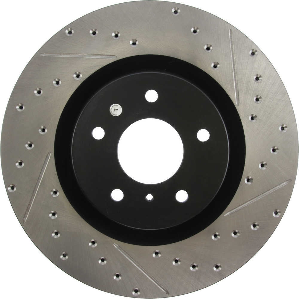 StopTech Slotted & Drilled Sport Brake Rotor Fits select: 2003-2004 INFINITI G35, 2003-2008 NISSAN 350Z