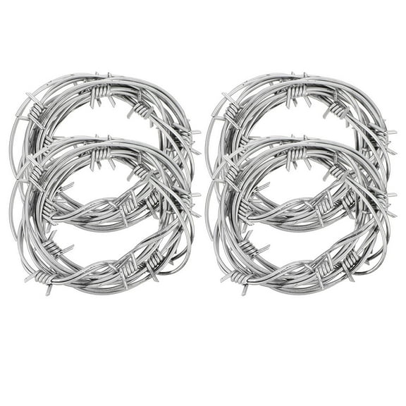 GETAJGHSD 4pcs Simulation Barbed Wires Fake Barbed Wire for Spooky Events