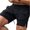 Black, variant on IROINNID Summer Loose Drawstring Zipper Pocket Shorts For Men