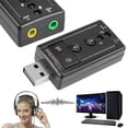 thumbnail image 2 of 7.1 PC externo Tarjeta de sonido USB 3.5mm AUX Auricular Micrófono Adaptador de audio Tmvgtek Componentes de Computadoras, 2 of 9