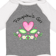 thumbnail image 4 of Inktastic Pawpaw's Girl Heart Flowers Girls Long Sleeve Baby Bodysuit, 4 of 5