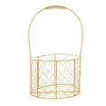 thumbnail image 3 of Golden Iron Gift Basket with Handle for Home Decor and Storage Small Baskets for Gifts 6.5 inches, 3 of 5