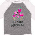 thumbnail image 4 of Inktastic My Nana Loves Me with Two Flamingos Boys or Girls Long Sleeve Baby Bodysuit, 4 of 5