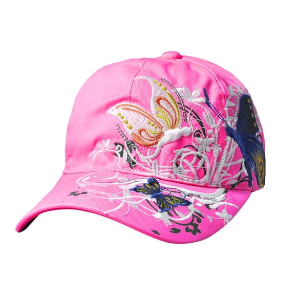 Women Ladies Butterfly Baseball Cap Hat Sun Hats sun hats for women Hat for women Pink