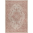 thumbnail image 4 of JONATHAN Y SANTA MONICA 5 x 8 Area Rug, Rozetta Boho Medallion Textured Weave - Red/Taupe, SMB102A-5, 4 of 9