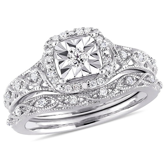 Everly Women's Diamond Sterling Silver Bridal Set