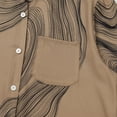 thumbnail image 6 of IBTOM CASTLE Abaya Dress for Women Muslim Set Long Sleeve Chiffon Islamic Dress Shirt with Pants 2PCS Dubai Prayer Casual Clothes S Khaki Print, 6 of 8