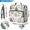 thumbnail image 2 of FORMRS Zipper Binder with Shoulder Strap 1.5-inch Ring 500 Sheet Capacity File Bag, White Nordic Christmas House, 2 of 5