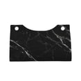 thumbnail image 4 of Lsque Black Marble Texture Abstract Printed Long Tissue Box Cover Holder, Facial Paper Organizer Dispenser,Triangle with Bottom Belt, PVC Leather Decorative Organizer, 4 of 9
