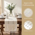 thumbnail image 4 of Unique Bargains Openwork Polyester Runner Table Runner for Kitchen Decor Beige 13"x63", 4 of 6