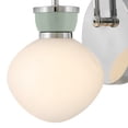 thumbnail image 4 of Lark 85590LCB-SF Lucy 10" Tall Led Bathroom Sconce - Lacquered Brass / Seafoam, 4 of 6