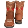 thumbnail image 3 of The Western Shops Kids Girl Floral Sunflower Embroidered Cowgirl Boot, 3 of 5
