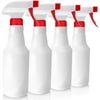 LiBa Spray Bottle (4 Pack,16 Oz), Commercial Grade/Industrial/Household Use, No Leak and Clog, Adjustable Nozzle, Bleach/Vinegar/BBQ/Rubbing Alcohol Safe, Squirt Spritzer Empty Bottle