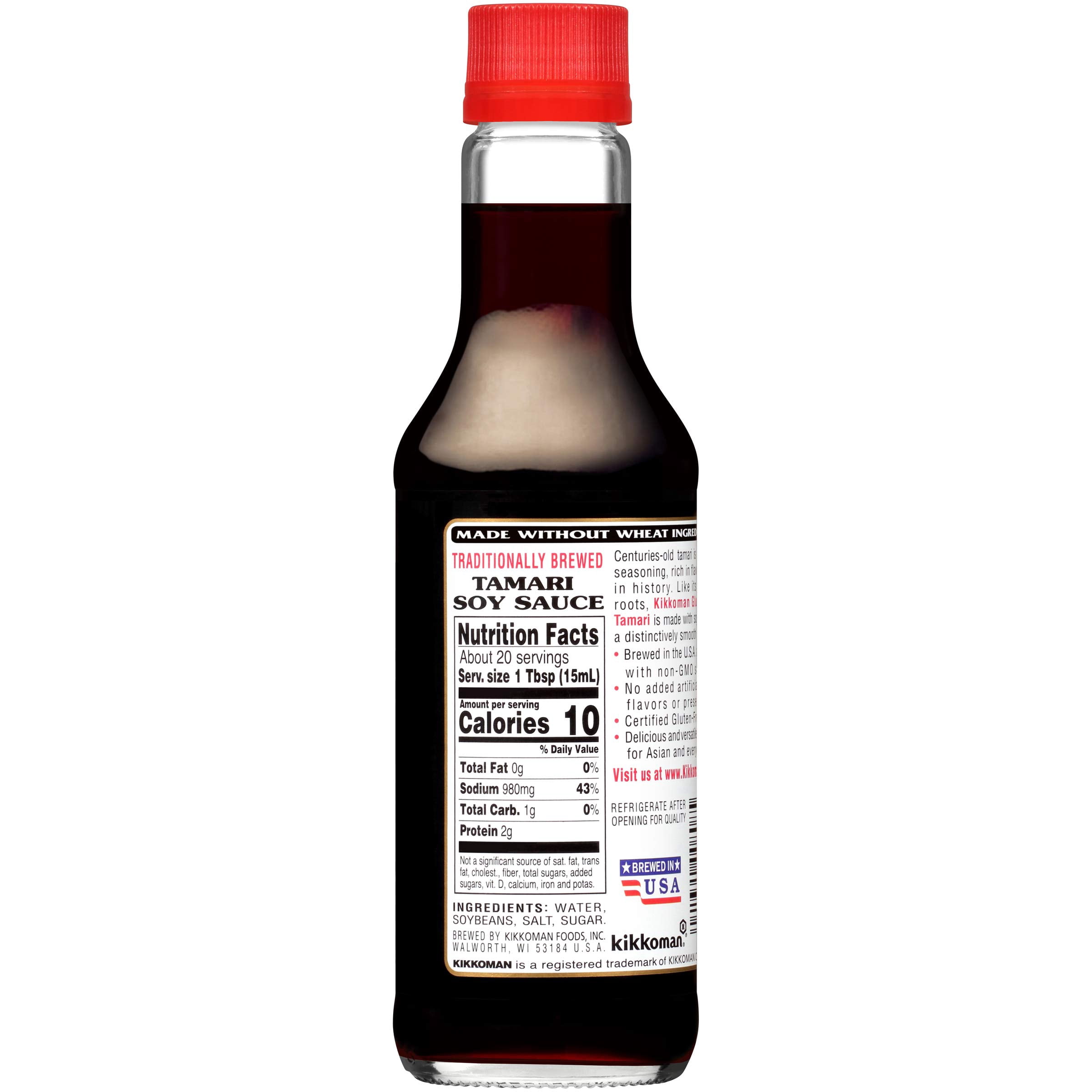 Pack of 2 - Kikkoman Gluten Free Tamari Soy Sauce, 10 oz