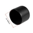 thumbnail image 3 of Uxcell 15pcs 26mm Round Black Vinyl End Cap Screw Thread Protectors Rubber Cover Caps, 3 of 3