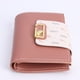 thumbnail image 3 of Cartera corta con borlas para mujer, bolso de mano de cuero PU, bolso de mano para mujer (rosa), 3 of 8