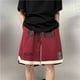 thumbnail image 3 of Pantalones cortos casuales de verano para hombre, estilo americano, estilo retro, holgados, de cinco puntos, para combinar con todo, pantalones de baloncesto de calle alta, 3 of 5