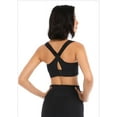 thumbnail image 3 of Womens High Impact Sports Bra Front Zipper Closure Adjustable Velcro Straps Shockproof Post-Surgery Workout Bra, 3 of 6