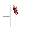 thumbnail image 3 of Beautynvta Christmas Red Glitter Berries Stems for Christmas Tree Decoration, 8.6'' Artificial Christmas Berry Picks for DIY Crafts Wreath Garland Xmas Tree Topper Decor, 3 of 6