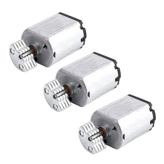 3X DC1.5V-9V 0.08A 3200RPM Output Speed -Vibrating Motor, 18X15X12mm Silver