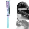 thumbnail image 3 of pitrice Butterfly Combs Hair Trimmer Barber Tool Beard Metal for Beginner Training Colourful 22cm 1Set, 3 of 6