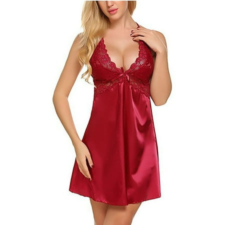 

Coappsuiop Lingerie For Women Women Underwear V-Neck Pajamas Satin Pajamas Lace Pajamas Underwear Underwear Women