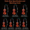 thumbnail image 4 of Soporte para violín de piel de oveja, tamaño grande, color caqui, compatible con violines 3/4-4/4, incluye almohadilla y reposabarbilla., 4 of 6