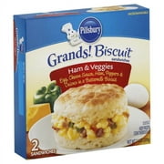 Pillsbury Biscuit Ham Veggie Cheese