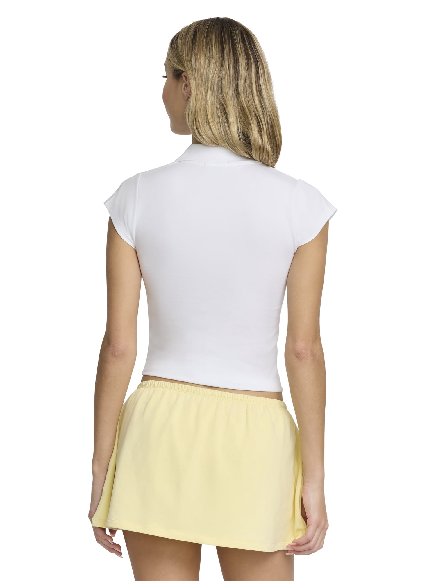 Mills by Millie Bobby Brown Women's Short Sleeve Polo Shirt, Sizes XXS-XXL