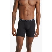 Men's Nike KE1107 Everyday Stretch Boxer Briefs w/ Fly - 3 Pack (Black XL)