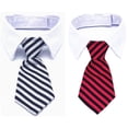 thumbnail image 1 of Suministros Para Mascotas Ajustable Mascota Perro Gato Pajarita A Rayas Traje De Mascota Corbata Para Uso Diario O Fotografía 2 Uds Kearding PT002741-05, 1 of 5