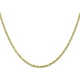 thumbnail image 2 of Solid 10k Yellow Gold 2.2mm Extra-Light Diamond Cut Rope Chain - 16", 2 of 8