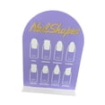 thumbnail image 2 of Expositor de uñas acrílico portátil, ligero y a la moda. púrpura, 2 of 9
