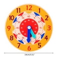 Milue Wooden Clock Busy Board Activity Center Interactive Teaching Aids