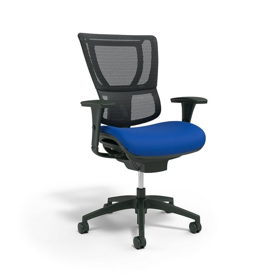 Union & Scale FlexFit 1500TF Mesh Back Fabric Task Chair Blue/Black UN-1500TF-BLUE